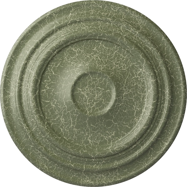Ekena Millwork Giana Ceiling Medallion (Fits Canopies up to 7 7/8"), 32 5/8"OD x 1 1/2"P, Athenian Green Crackle CM32GIAGC - main